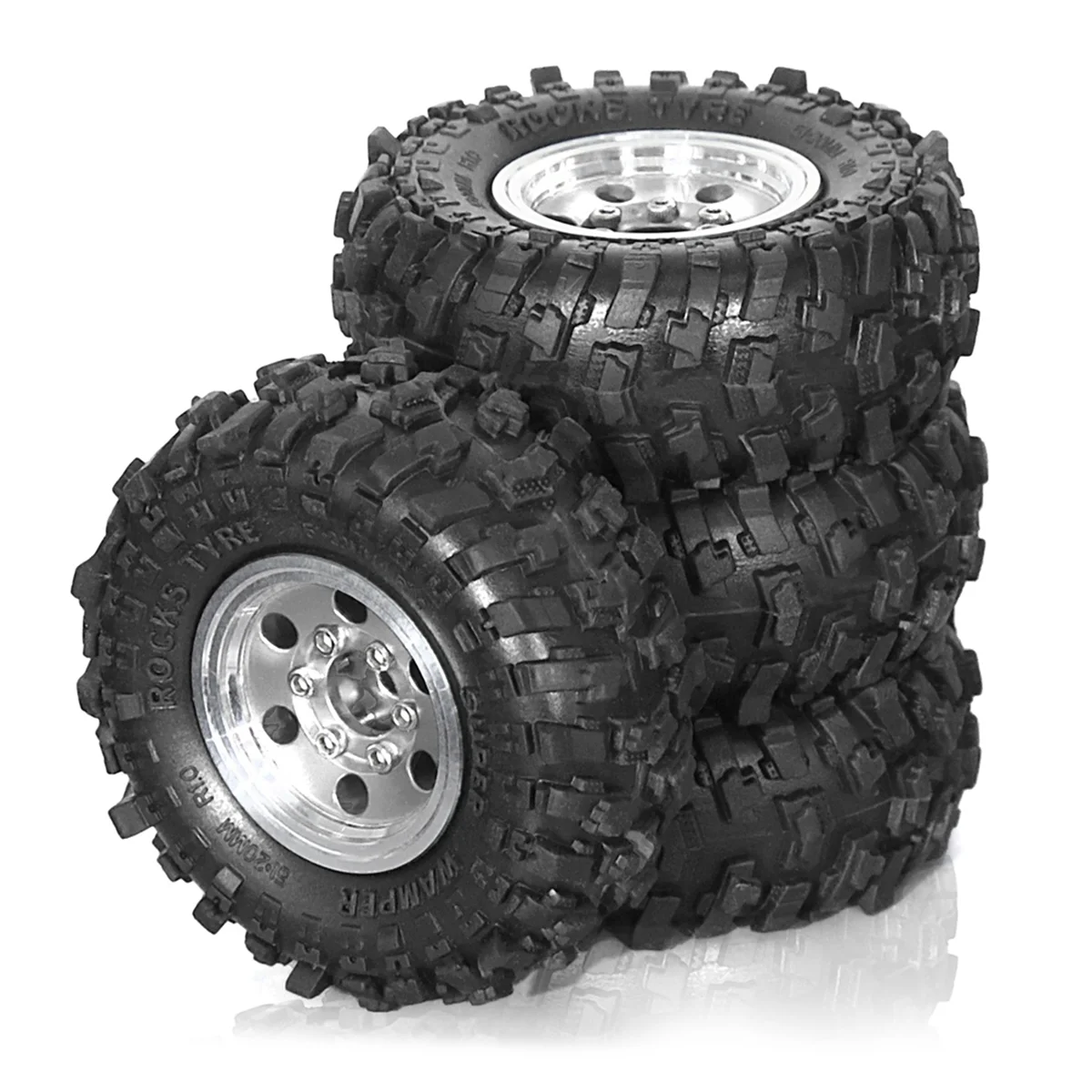 N18R 4pcs 51mm 1.0Inch Metal Beadlock Wheel Tire Set for 1/18 1/24 RC Crawler Car TRX4M SCX24 FCX24 Upgrade Parts Silver
N18R 4pcs 51mm 1.0Inch Metal Beadlock Wheel Tire Set for 1/18 1/24 RC Crawler Car TRX4M SCX24 FCX24 Upgrade Parts Silver