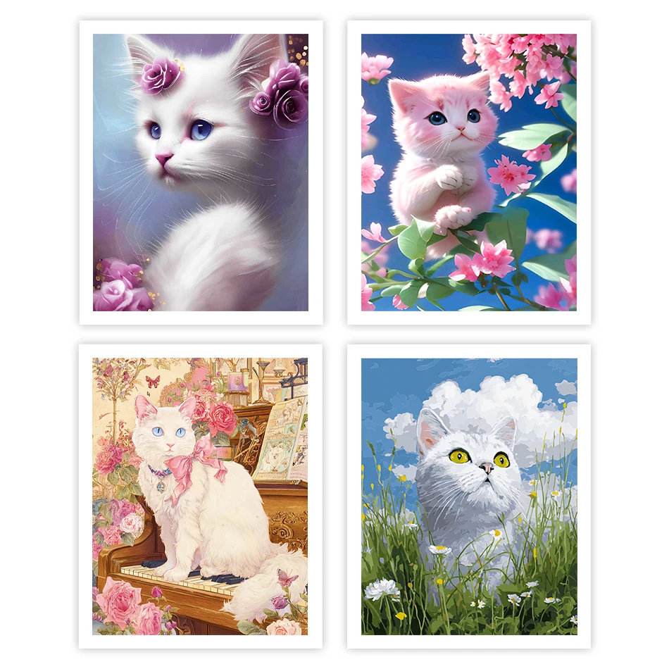 GATYZTORY Diy Painting By Numbers Animals white cat Drawing Canvas Decorative Paintings Watercolor Arts And Crafts Oil Paint Kit
GATYZTORY Diy Painting By Numbers Animals white cat Drawing Canvas Decorative Paintings Watercolor Arts And Crafts Oil Paint Kit