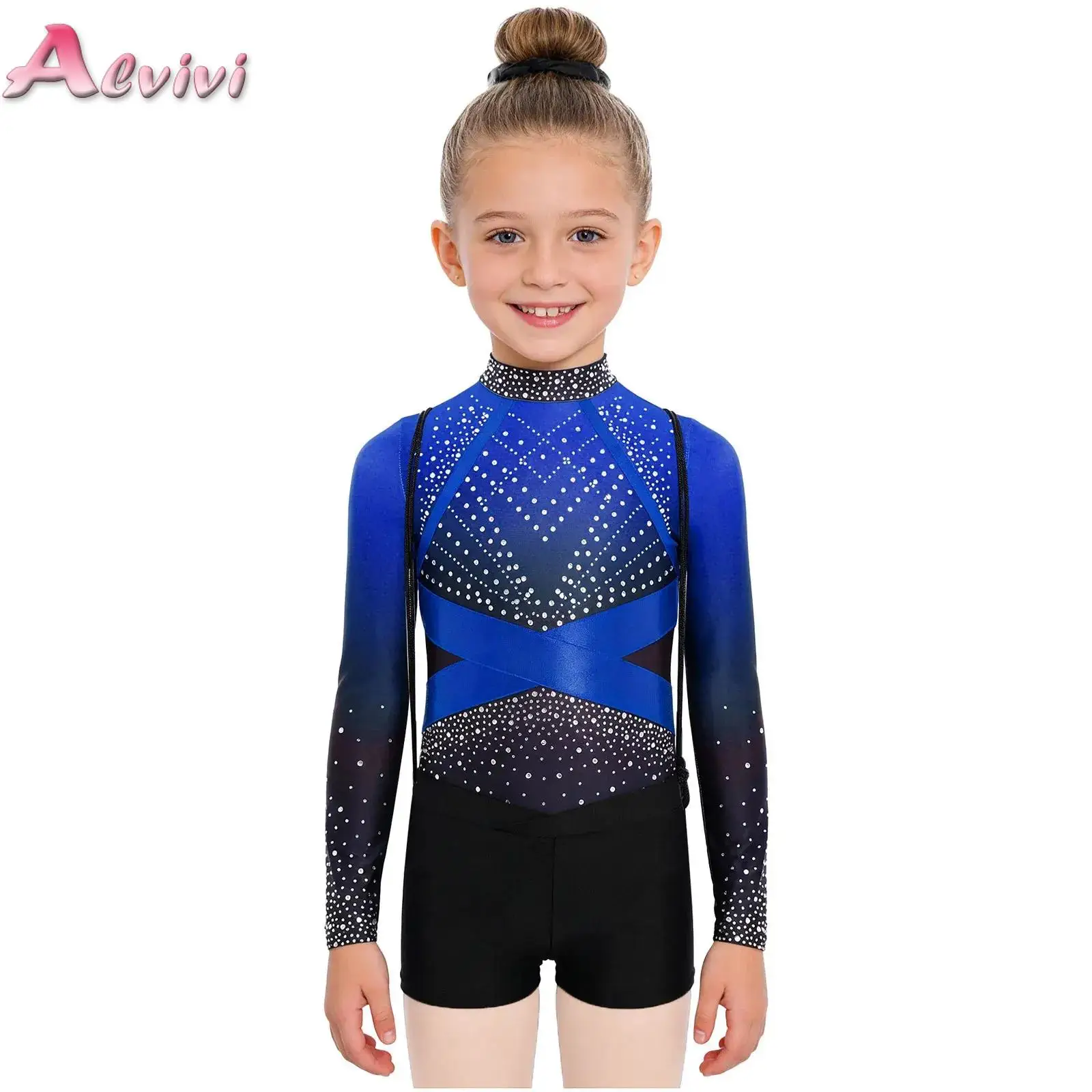 Ballerina 4pcs/Set for Teen Girls Long Sleeve Ballet Dance Outfit Shiny Rhinestone Gymnastics Leotard And Shorts Hairband Bag
Ballerina 4pcs/Set for Teen Girls Long Sleeve Ballet Dance Outfit Shiny Rhinestone Gymnastics Leotard And Shorts Hairband Bag