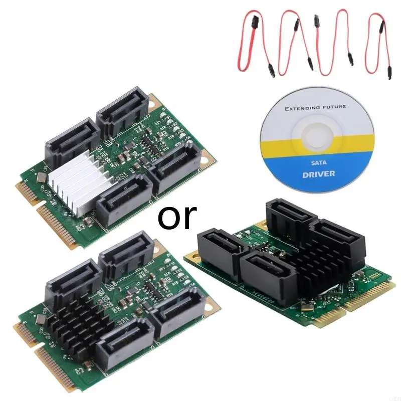G8DB Mni PCI for Express to 4 Ports 3.1 Extension Card 6Gbps SSD Adapter Control
G8DB Mni PCI for Express to 4 Ports 3.1 Extension Card 6Gbps SSD Adapter Control