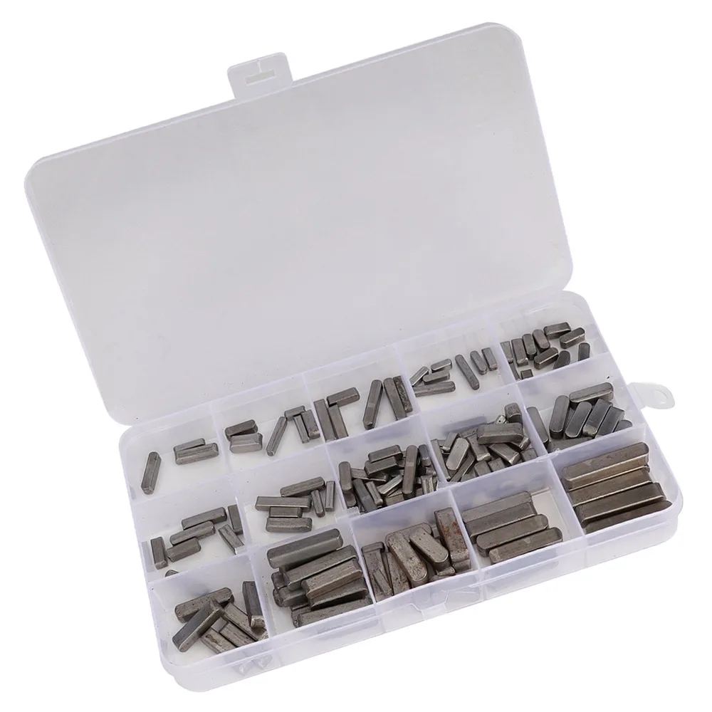140pcs 12mm 16mm 20mm 25mm Parallel Drive Shaft Key Round Ended Design Steel Material Round Ended Feather Key Key Stock
140pcs 12mm 16mm 20mm 25mm Parallel Drive Shaft Key Round Ended Design Steel Material Round Ended Feather Key Key Stock