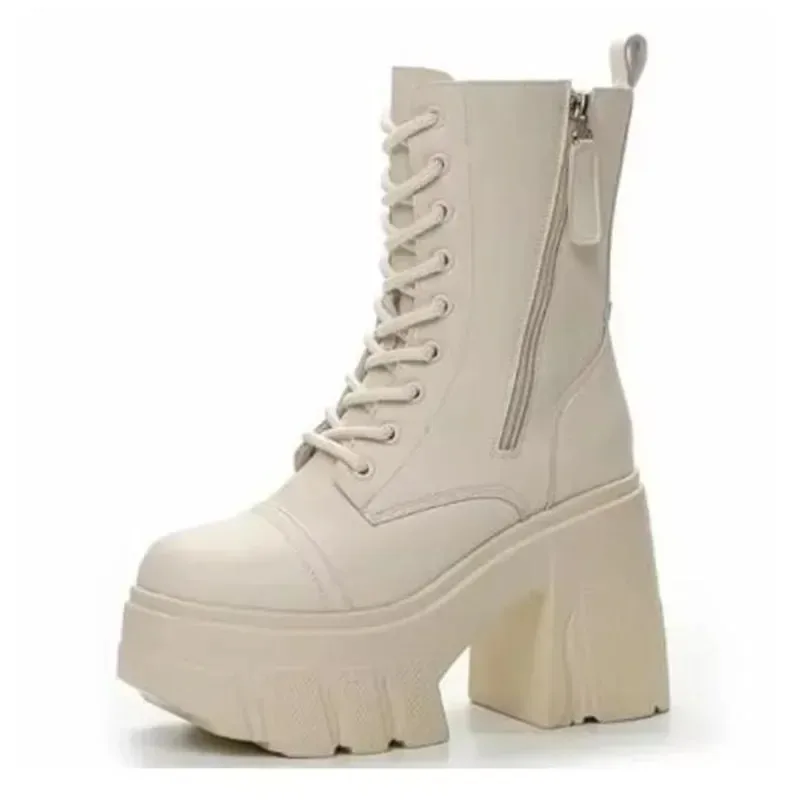 11CM Height Increase Women Boots Fashion Wedge Platform Boots High Quality Women Leather Boots Side Zipper Thick Heel Ankle Boot
11CM Height Increase Women Boots Fashion Wedge Platform Boots High Quality Women Leather Boots Side Zipper Thick Heel Ankle Boot