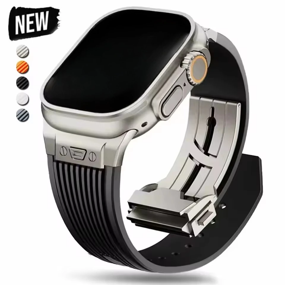 Спортивный резиновый ремешок для Apple Watch Ultra 3 2 49 мм серии 11 10 46 мм Мягкий ремешок для Iwatch 9 8 7 6 5 4 SE 3 44 мм 45 мм Браслет
Спортивный резиновый ремешок для Apple Watch Ultra 3 2 49 мм серии 11 10 46 мм Мягкий ремешок для Iwatch 9 8 7 6 5 4 SE 3 44 мм 45 мм Браслет