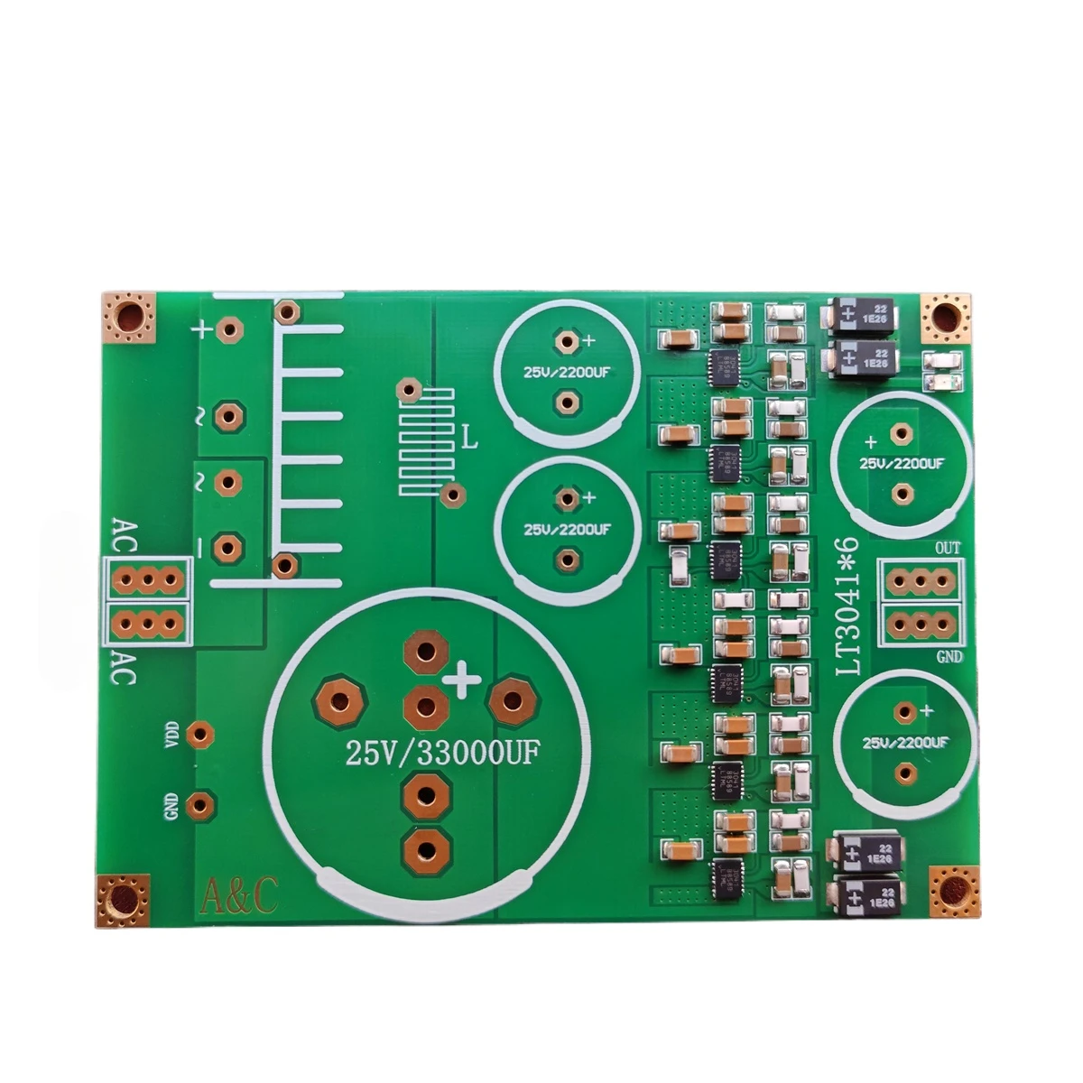 LT3041x6 Parallel 6A New Low Ripple Noise, Low Voltage Difference, High Current DC Linear Power Supply Regulator Board
LT3041x6 Parallel 6A New Low Ripple Noise, Low Voltage Difference, High Current DC Linear Power Supply Regulator Board