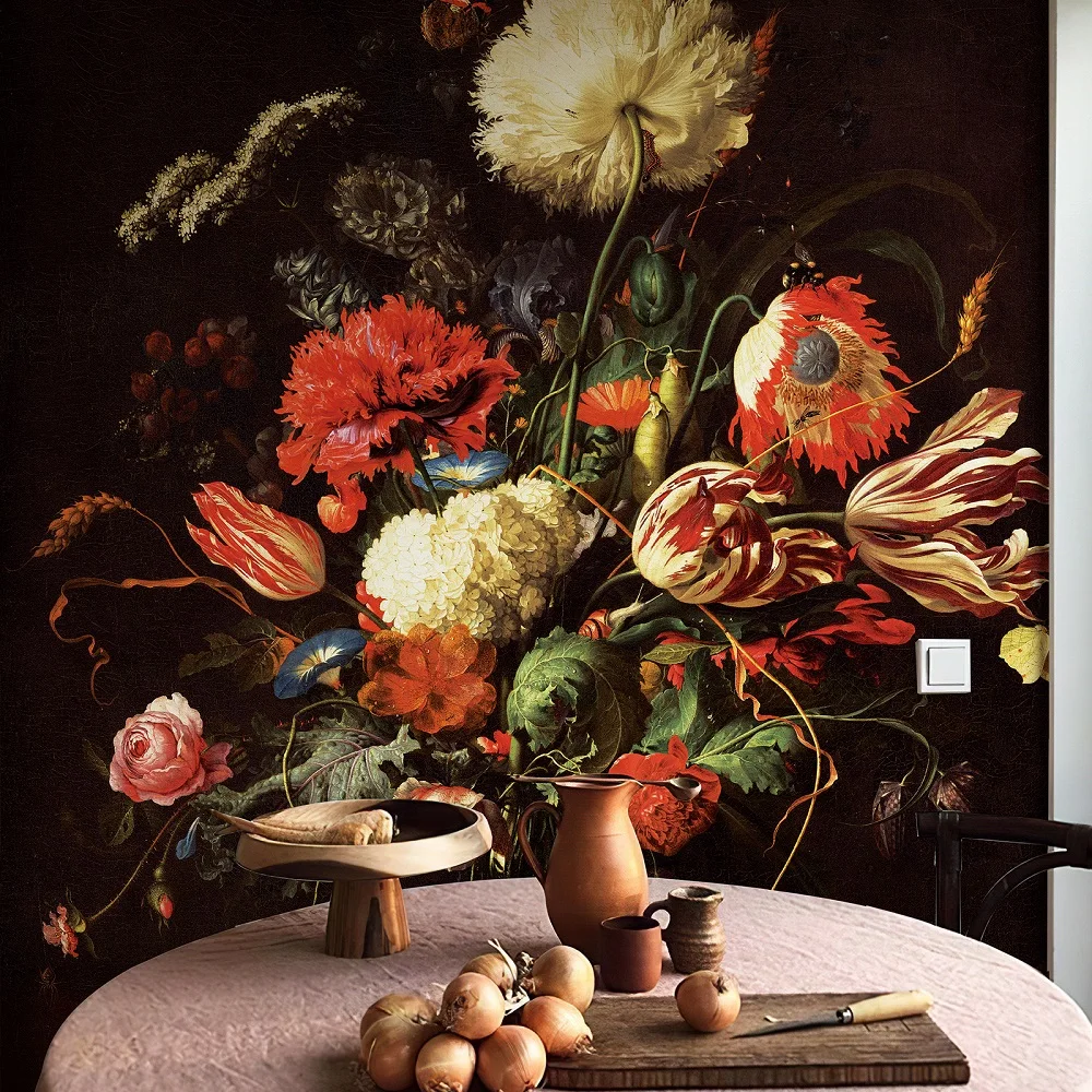 Retro Black Floral Mural Wallpaper Customized Self-adhesive Waterproof Wall Stickers Home Decoration TV Background Wallpapers
Retro Black Floral Mural Wallpaper Customized Self-adhesive Waterproof Wall Stickers Home Decoration TV Background Wallpapers