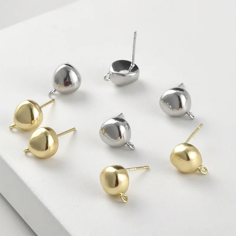 Медные серьги-гвоздики с покрытием из 14-каратного золота, сохраняющие цвет, нестандартной формы, для самостоятельного изготовления, аксессуары для рукоделия, материал
Медные серьги-гвоздики с покрытием из 14-каратного золота, сохраняющие цвет, нестандартной формы, для самостоятельного изготовления, аксессуары для рукоделия, материал