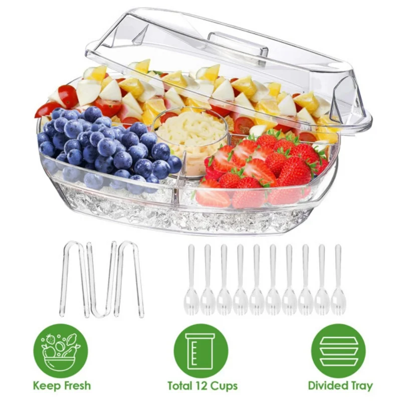 Fruit Ice Serving Tray Chilled Veggie Tray Shrimp Cocktail Serving Dish Appetizer Party Serving Platter Cold Food Buffet Server
Fruit Ice Serving Tray Chilled Veggie Tray Shrimp Cocktail Serving Dish Appetizer Party Serving Platter Cold Food Buffet Server