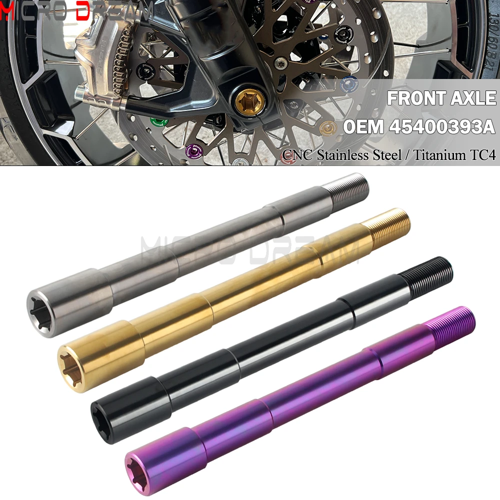 301mm 11.8" Front Axle Motorcycle Stainless/Titanium Front Wheel Axle Kit For Harley Touring Street Electra Road Glide Road King
301mm 11.8" Front Axle Motorcycle Stainless/Titanium Front Wheel Axle Kit For Harley Touring Street Electra Road Glide Road King