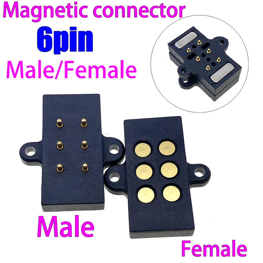 1Set 6Pwith ear hole Magnetic suction type High Current Male Female Socket 6Pin Magnet to Suction Blind Plug Charging Connector
1Set 6Pwith ear hole Magnetic suction type High Current Male Female Socket 6Pin Magnet to Suction Blind Plug Charging Connector