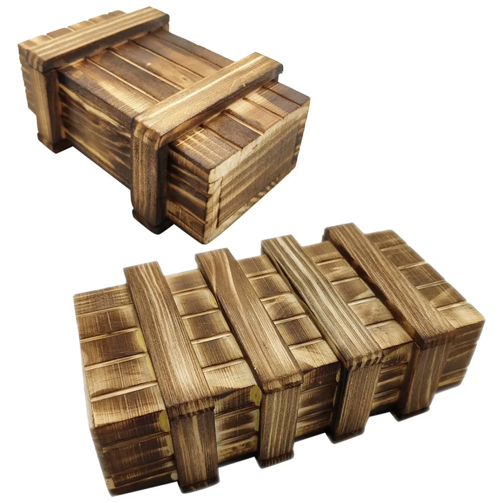 2Pcs Intelligence Puzzle Box Wooden Brain Teaser Multiple Opening Methods Kids Challenge Parent-Child Educational Hidden
2Pcs Intelligence Puzzle Box Wooden Brain Teaser Multiple Opening Methods Kids Challenge Parent-Child Educational Hidden