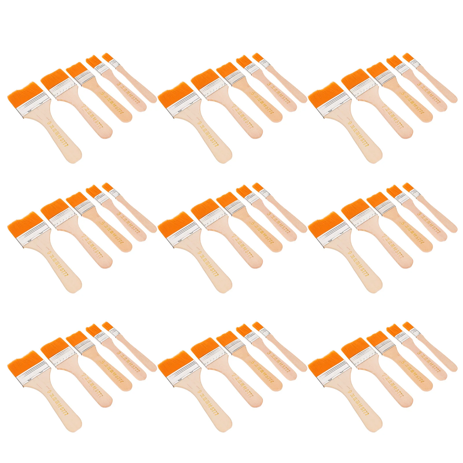 50Pcs Flat Paint Brushes Nylon Hair Wooden Handle Durable Oil Acrylic Watercolor Painting Drawing Set Flat Paint Set
50Pcs Flat Paint Brushes Nylon Hair Wooden Handle Durable Oil Acrylic Watercolor Painting Drawing Set Flat Paint Set