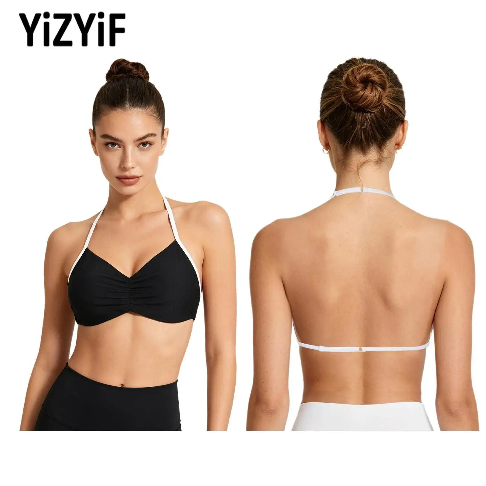Women Halter Sports Bra Crop Top Adjustable Straps Removable Chest Pads Breathable Stretchy for Workout Yoga Pilates Gym Fitness
Women Halter Sports Bra Crop Top Adjustable Straps Removable Chest Pads Breathable Stretchy for Workout Yoga Pilates Gym Fitness