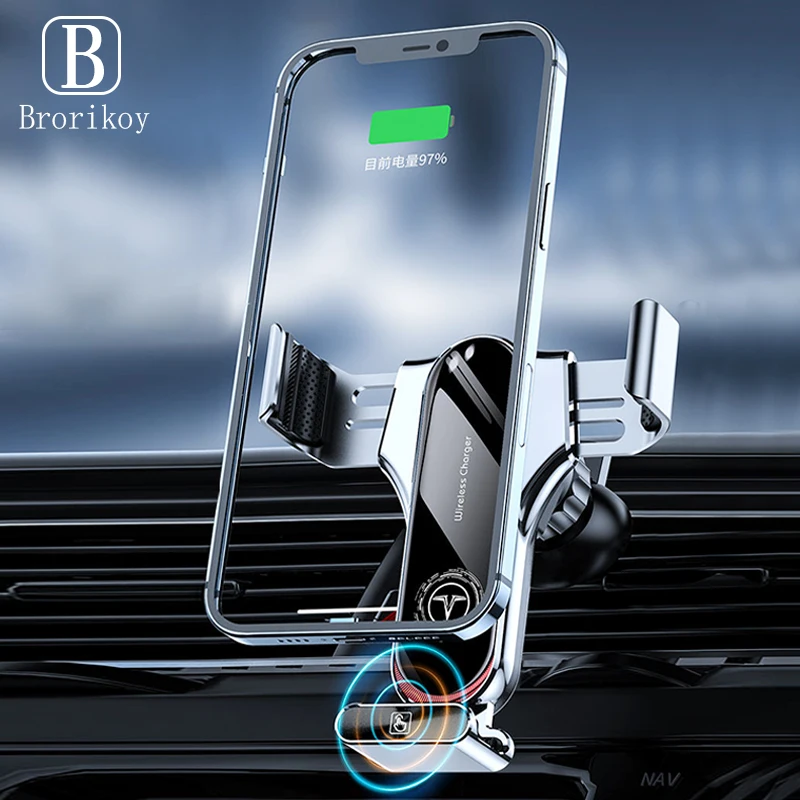 Brorikoy T11 15W Wireless Fast charging Magnetic Charger Car Phone Holder Mount Smart Phone Bracket For iPhone Samsung Xiaomi
Brorikoy T11 15W Wireless Fast charging Magnetic Charger Car Phone Holder Mount Smart Phone Bracket For iPhone Samsung Xiaomi