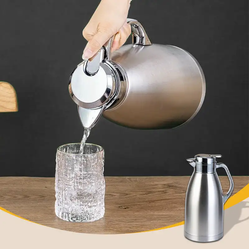 304 Stainless Steel Large Capacity Sealed Thermos Pot 2.3L Roman kettle Household Vacuum insulated kettle Hot Water Kettle
304 Stainless Steel Large Capacity Sealed Thermos Pot 2.3L Roman kettle Household Vacuum insulated kettle Hot Water Kettle