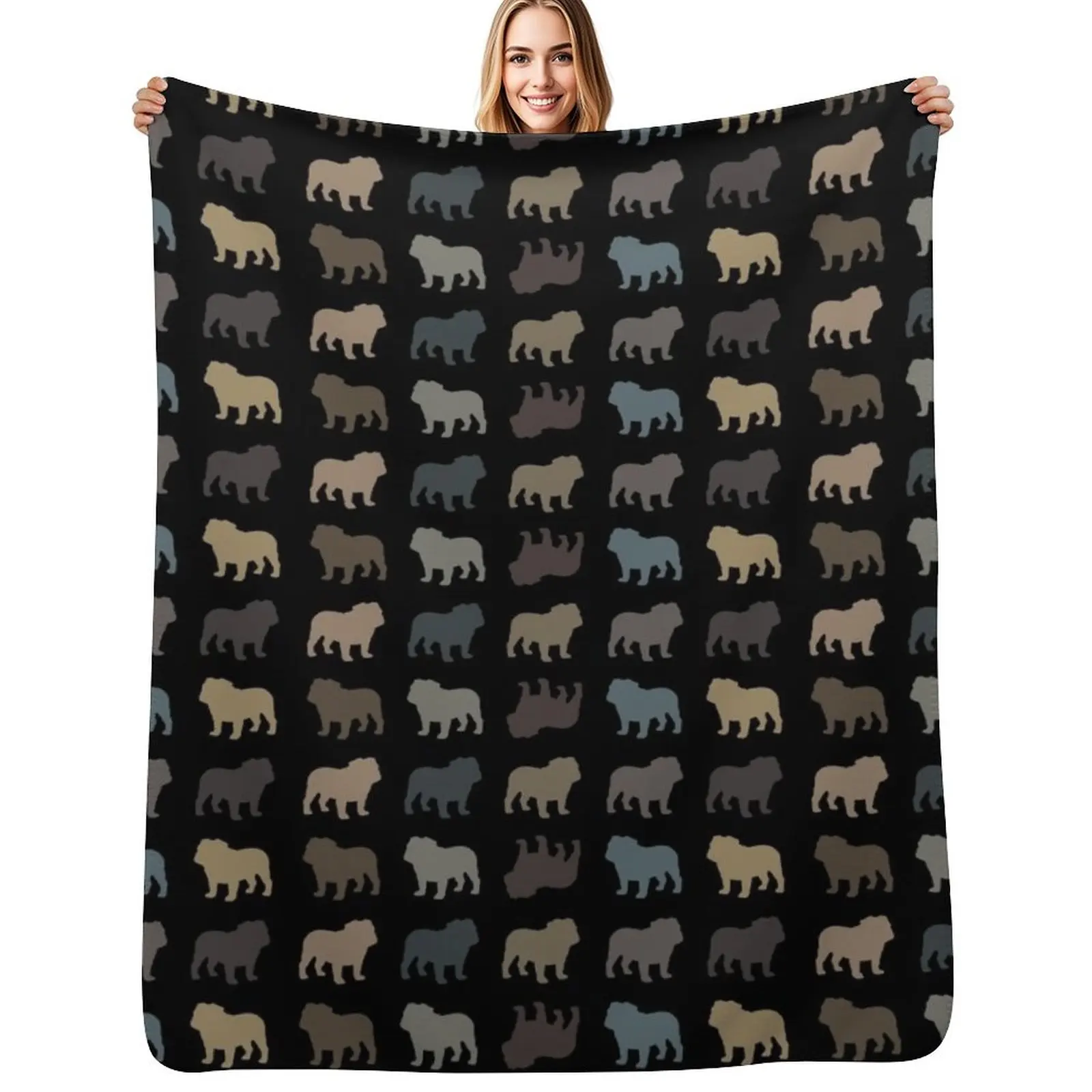 Bulldog Silhouette(s) Throw Blanket Cozy Sofa Blanket for TV Watching Napping
Bulldog Silhouette(s) Throw Blanket Cozy Sofa Blanket for TV Watching Napping