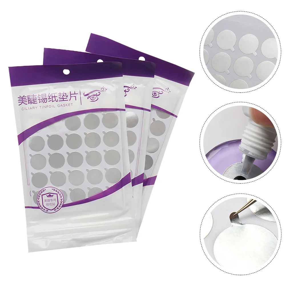Eyelash Glue Stickers 3 Packs Waterproof Tin Foil Pads For Lash Extension Holder Easy Clean Up Long Lasting Adhesive
Eyelash Glue Stickers 3 Packs Waterproof Tin Foil Pads For Lash Extension Holder Easy Clean Up Long Lasting Adhesive
