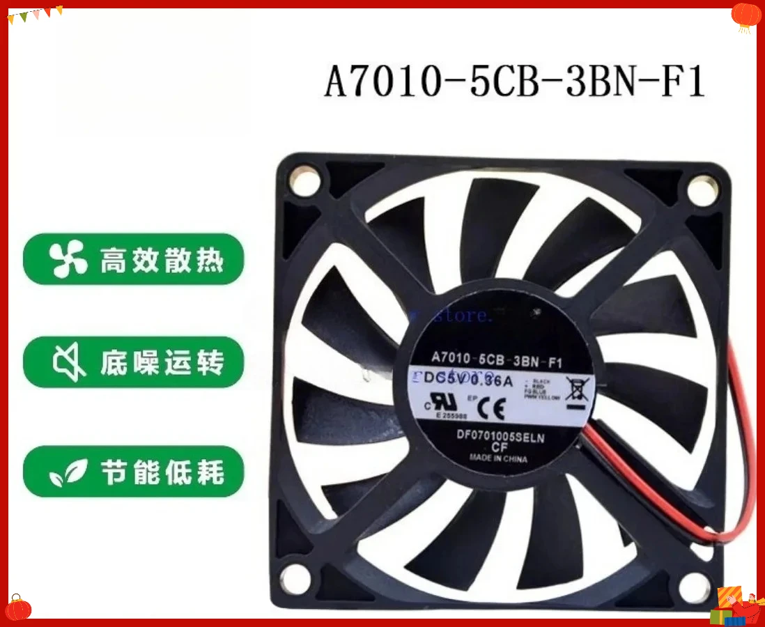 A7010-5CB-3BN-F1 Cooling Fan For NMB 7015 7CM 5V 0.36A Mini Heat Dissipation Fan (WYH001)
A7010-5CB-3BN-F1 Cooling Fan For NMB 7015 7CM 5V 0.36A Mini Heat Dissipation Fan (WYH001)