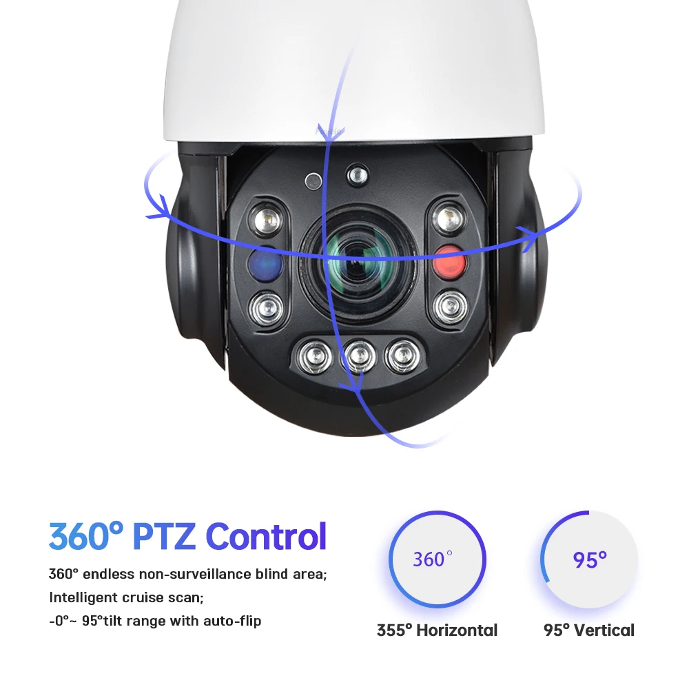 5/8 МП 4G PTZ-камера с Wi-Fi для улицы, дальность 150 м, слот для SIM-карты, 30-кратный зум, 360° обзор ° PTZ-камера с автоматическим отслеживанием и обнаружением человека
5/8 МП 4G PTZ-камера с Wi-Fi для улицы, дальность 150 м, слот для SIM-карты, 30-кратный зум, 360° обзор ° PTZ-камера с автоматическим отслеживанием и обнаружением человека