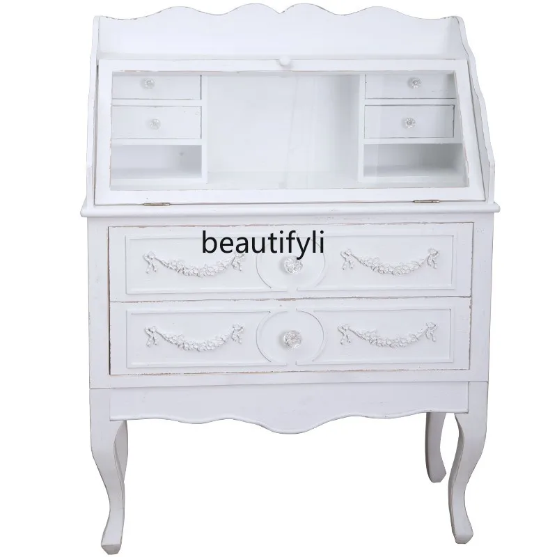 French Bedroom Dressing Table Storage Cabinet Combination Retro Makeup Cabinet Table Bedside Chest of Drawers
French Bedroom Dressing Table Storage Cabinet Combination Retro Makeup Cabinet Table Bedside Chest of Drawers