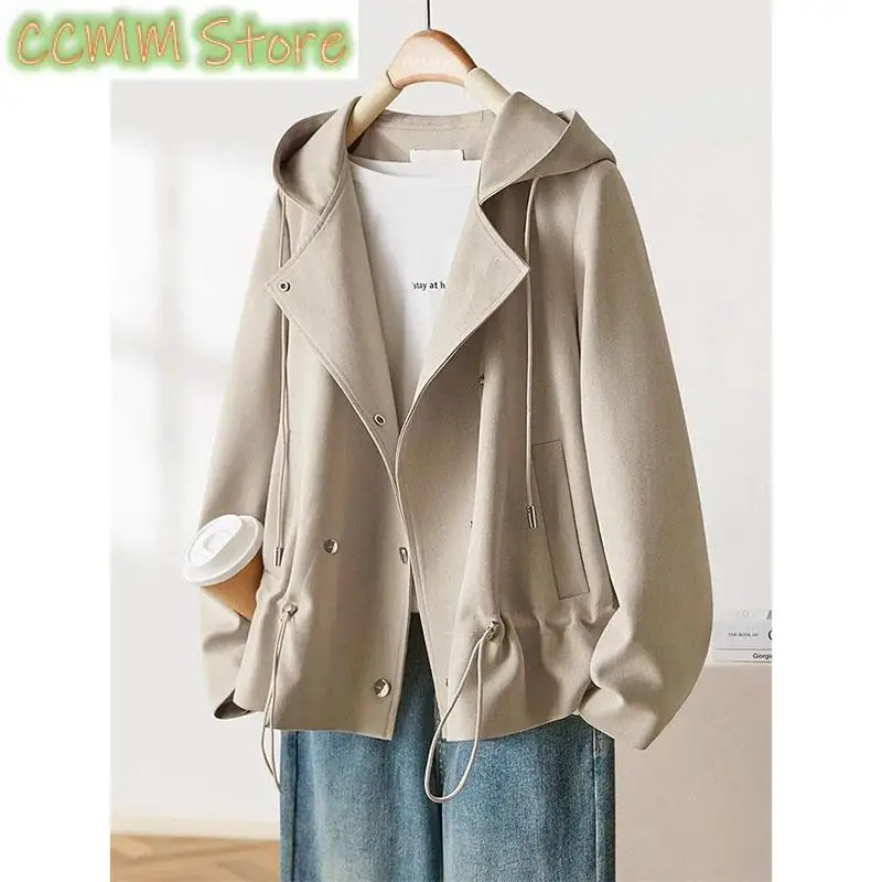 Spring Autumn New Jacket Female Hooded Short Windbreaker Coat Ladies Loose Design Sense Outerwear Niche Overcoat Women Tops
Spring Autumn New Jacket Female Hooded Short Windbreaker Coat Ladies Loose Design Sense Outerwear Niche Overcoat Women Tops