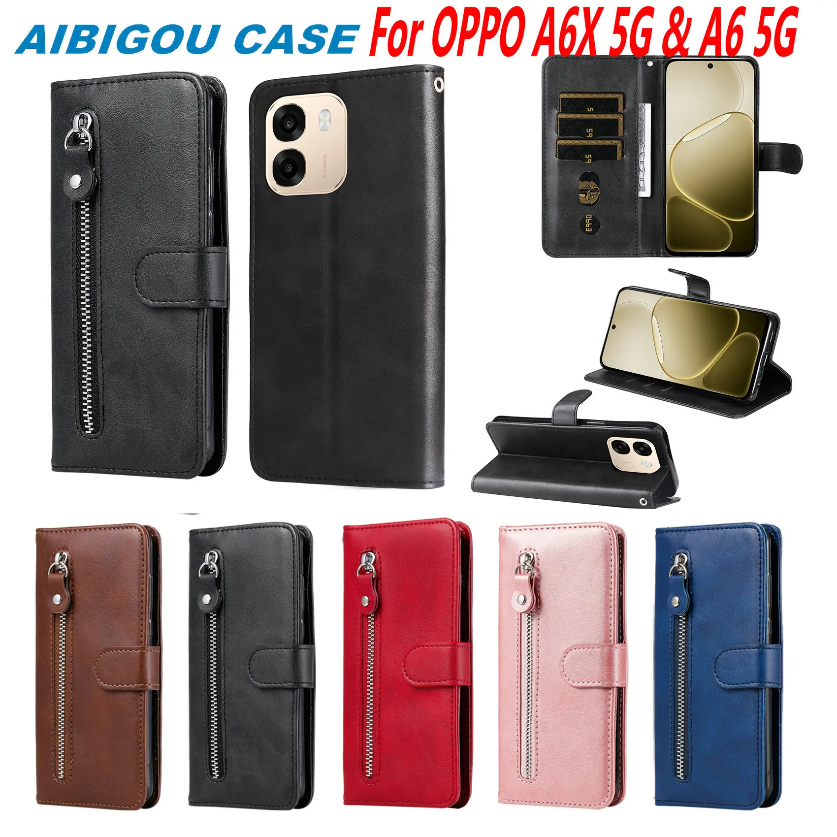 For OPPO A6X & A6 5G Luxury Zipper Leather Case Flip Retro Wallet Book Holder Full Cover For OPPO A6X A6 5G Funda Phone Bags
For OPPO A6X & A6 5G Luxury Zipper Leather Case Flip Retro Wallet Book Holder Full Cover For OPPO A6X A6 5G Funda Phone Bags
