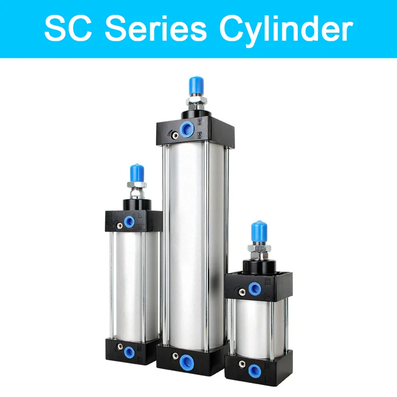 SC Series Small Standard Pneumatic Cylinder Large Thrust SC32/40/50/63 Stroke 25~300mm Aluminum Alloy Actuator Parts
SC Series Small Standard Pneumatic Cylinder Large Thrust SC32/40/50/63 Stroke 25~300mm Aluminum Alloy Actuator Parts