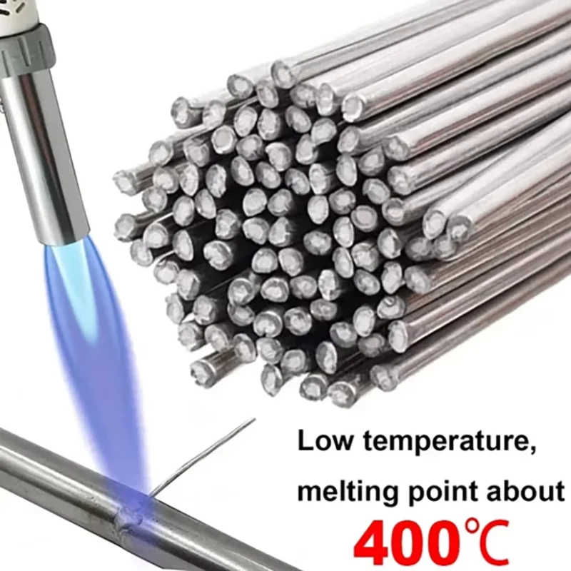 Low Temperature Easy Melt Aluminum Universal Welding Rod Cored Wire Rod Solder No Need Solder Powder Weld Bar for Propane Torch
Low Temperature Easy Melt Aluminum Universal Welding Rod Cored Wire Rod Solder No Need Solder Powder Weld Bar for Propane Torch