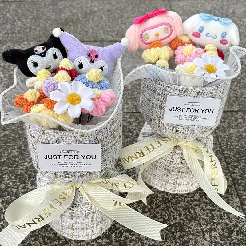 Kawaii Kuromi My Melody Cinnamoroll Sanrio Cute Cartoon Doll Bouquet Doll Flower Room Desktop Decoration Birthday Gift for Kids
Kawaii Kuromi My Melody Cinnamoroll Sanrio Cute Cartoon Doll Bouquet Doll Flower Room Desktop Decoration Birthday Gift for Kids