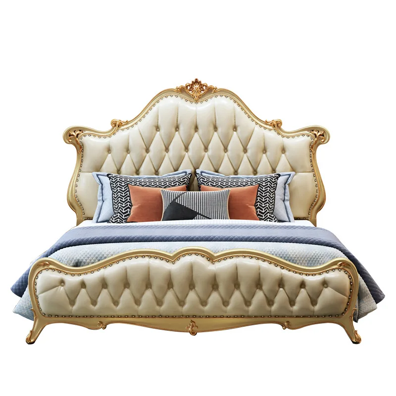 1,8 м двойная пасторальная французская свадебная кровать принцессы с гравировкой, мебель для спальни 
1,8 м двойная пасторальная французская свадебная кровать принцессы с гравировкой, мебель для спальни