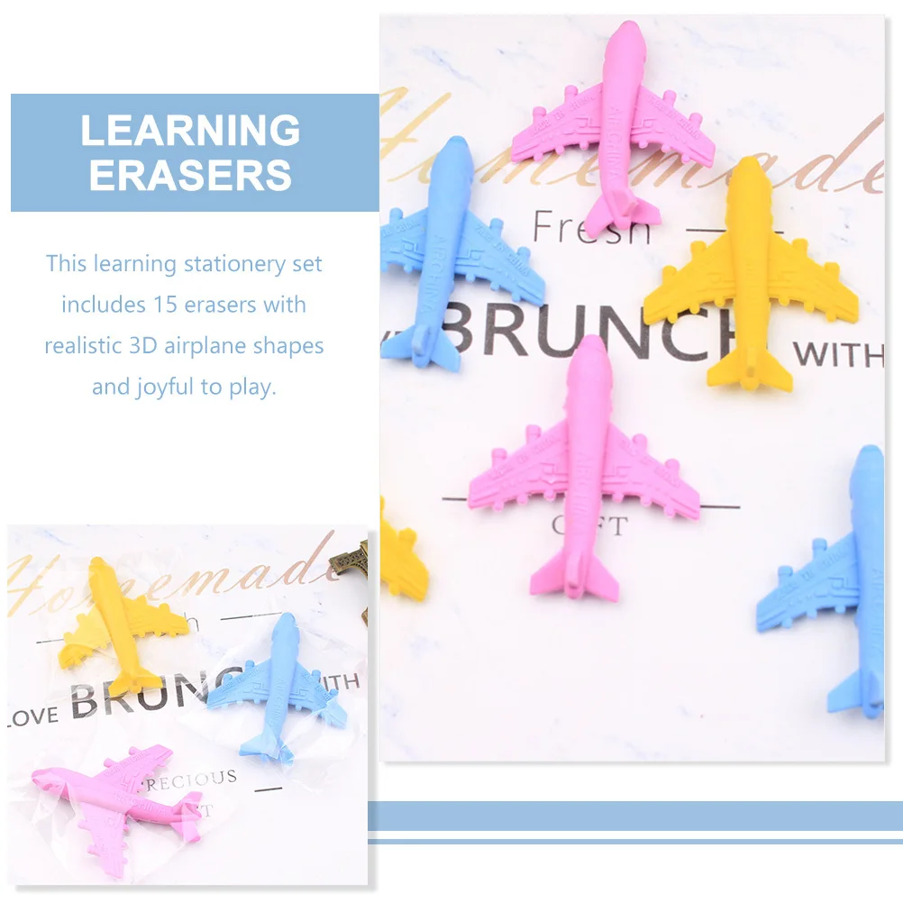 15Pcs Airplane Shape Erasers Learning Stationery Student Prizes Supplies Party Favors Classroom Rewards Lovely Rubbers
15Pcs Airplane Shape Erasers Learning Stationery Student Prizes Supplies Party Favors Classroom Rewards Lovely Rubbers