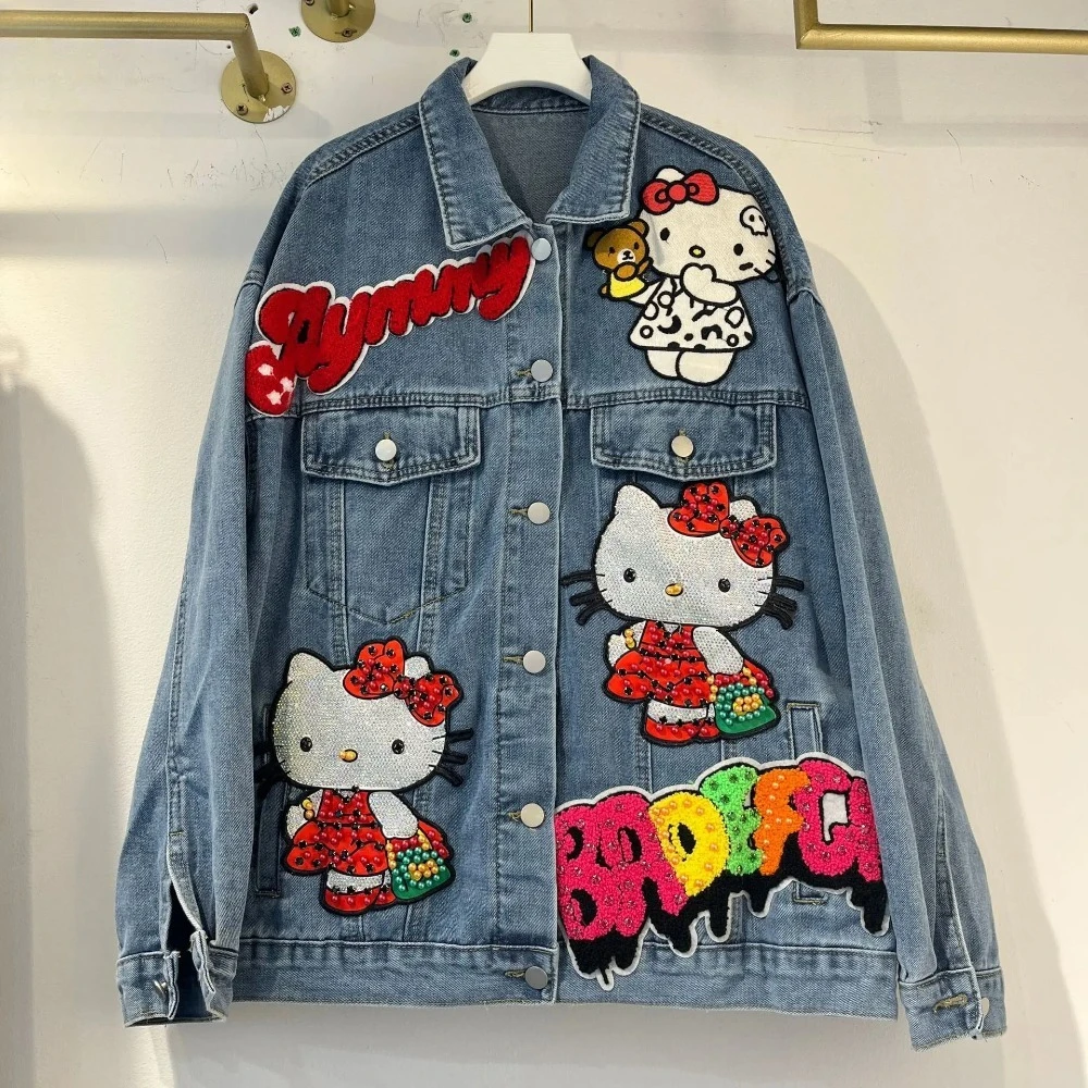 Джинсовая куртка с нашивкой Design Sense 2025 года, декоративная свободная универсальная винтажная куртка с алфавитом, верхняя блестящая одежда
Джинсовая куртка с нашивкой Design Sense 2025 года, декоративная свободная универсальная винтажная куртка с алфавитом, верхняя блестящая одежда