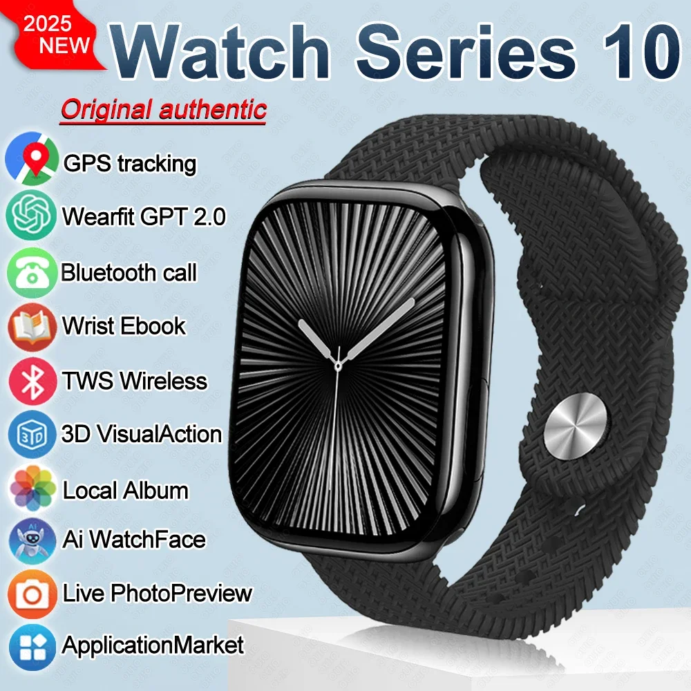 2025 New for Apple Watch 10 Pro Smart Watch Men HD AMOLED 4GB Memory Real-Time Photo Music 3D Surround BT Call smartwatch Women
2025 New for Apple Watch 10 Pro Smart Watch Men HD AMOLED 4GB Memory Real-Time Photo Music 3D Surround BT Call smartwatch Women