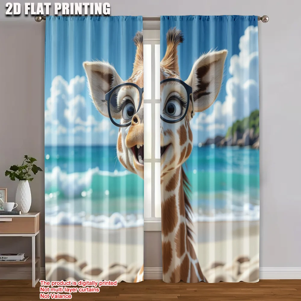 2pc, Window Drapes one giraffe Polyester,Without Electricity Versatile Applies to Indoor Celebrations
2pc, Window Drapes one giraffe Polyester,Without Electricity Versatile Applies to Indoor Celebrations