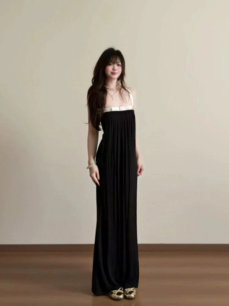 XZY Hepburn Style Color Block Pleated Tube Top Dress Women's plus Size Elegant Long Skirt Summer Fashion High Waist Gown
XZY Hepburn Style Color Block Pleated Tube Top Dress Women's plus Size Elegant Long Skirt Summer Fashion High Waist Gown