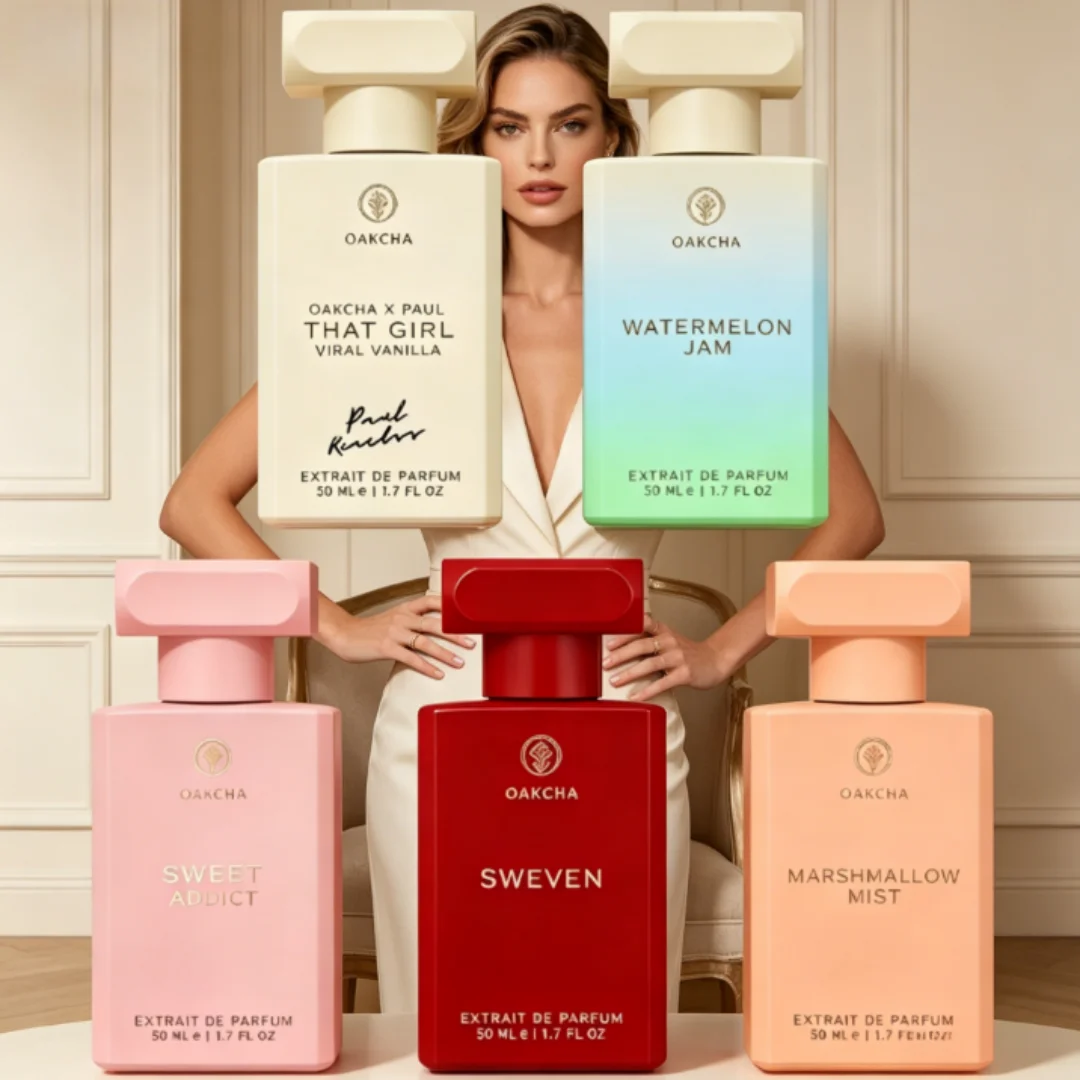 OAKCHA collection Perfume, Rose Jasmine Honeysuckle Marshmallow Orange Blossom Floral Gourmand Long-Lasting Fragrance
OAKCHA collection Perfume, Rose Jasmine Honeysuckle Marshmallow Orange Blossom Floral Gourmand Long-Lasting Fragrance