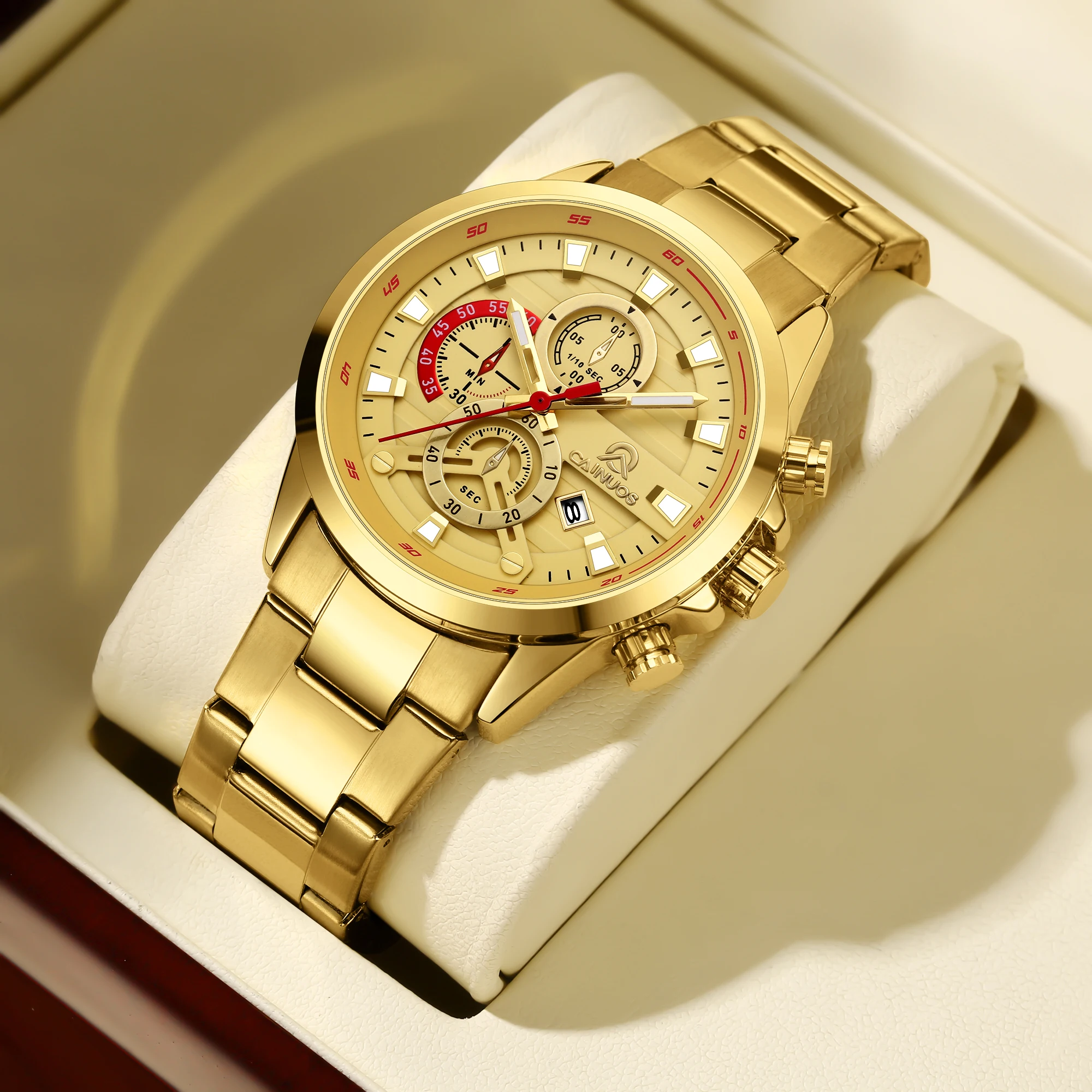 2024Fashion Men Gold Stainless Steel Watch Luxury Calendar Quartz Wrist Watch Mens Business Watches for Man Clock Reloj Hombre
2024Fashion Men Gold Stainless Steel Watch Luxury Calendar Quartz Wrist Watch Mens Business Watches for Man Clock Reloj Hombre