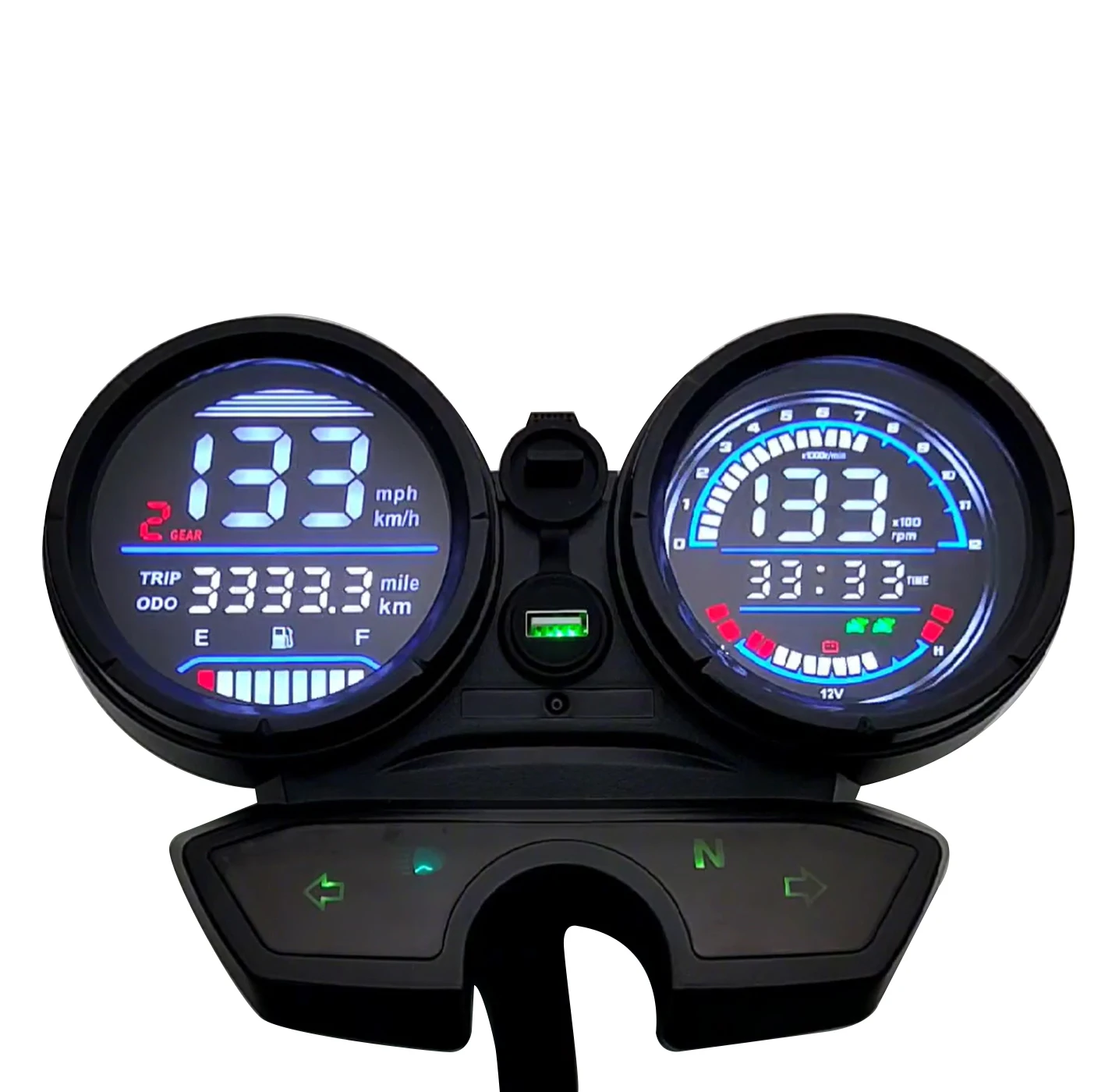 Factory Customized LCD Digital Display Panel Speedometer Moto Dashboard for Bajaj Boxer BM 150 Motorcycle Parts
Factory Customized LCD Digital Display Panel Speedometer Moto Dashboard for Bajaj Boxer BM 150 Motorcycle Parts