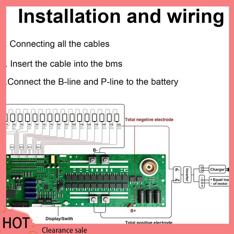 A88Z Inverter BMS 8S-16S 24V-48V 100A Home Energy Storage 1A Active Balance Built-In Bluetooth With RS485 For Solar System
A88Z Inverter BMS 8S-16S 24V-48V 100A Home Energy Storage 1A Active Balance Built-In Bluetooth With RS485 For Solar System
