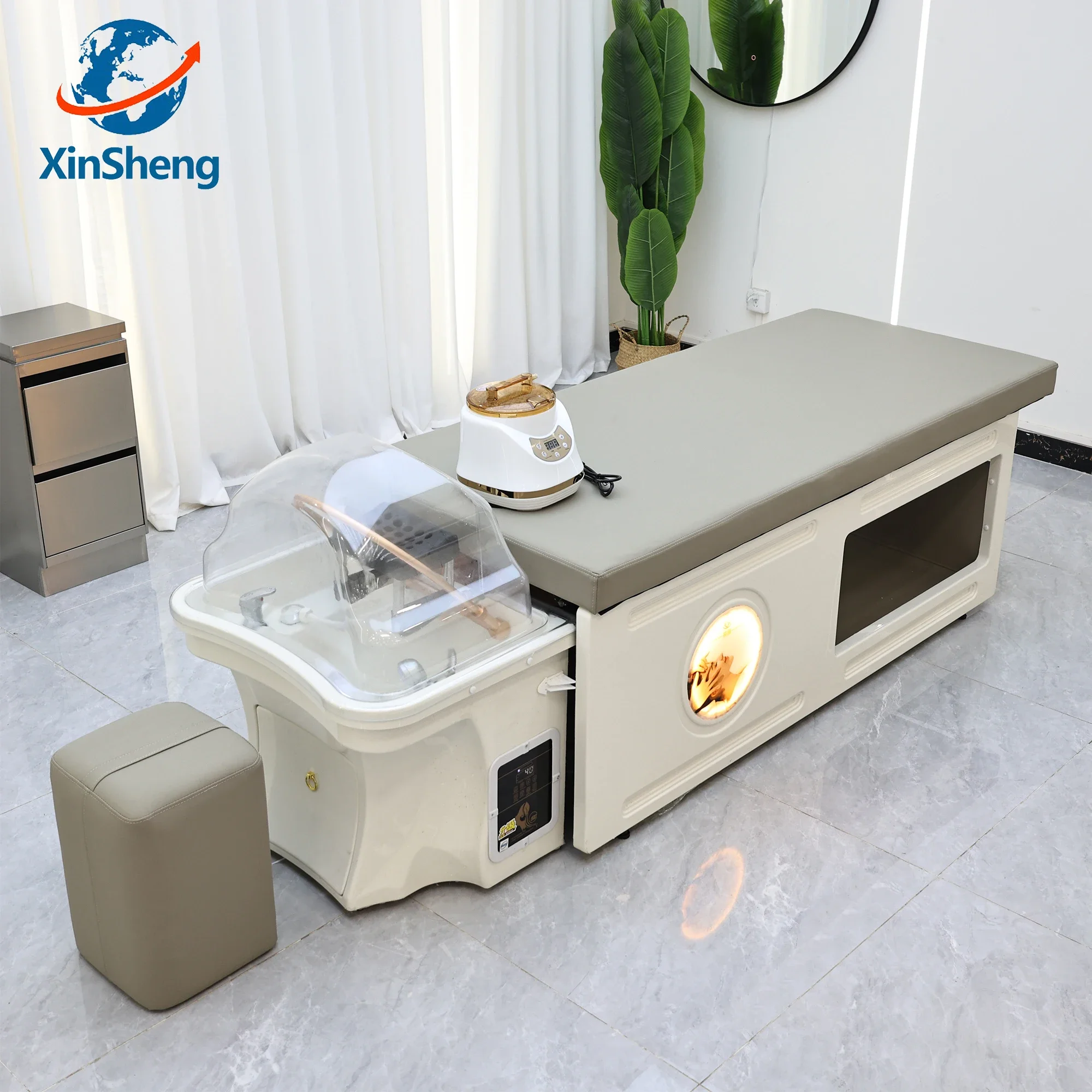 XinSheng Shampoo Bed Hair Salon Beds Head SPA Fumigation Machine Massage Table Leisure and Health Store Commercial Furniture
XinSheng Shampoo Bed Hair Salon Beds Head SPA Fumigation Machine Massage Table Leisure and Health Store Commercial Furniture