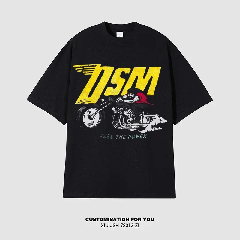 Classic Hot-selling Motorcycle Wind Pattern Printed Cotton Round Neck T-shirt Short Sleeve Outdoor Loose Men and Women
Classic Hot-selling Motorcycle Wind Pattern Printed Cotton Round Neck T-shirt Short Sleeve Outdoor Loose Men and Women