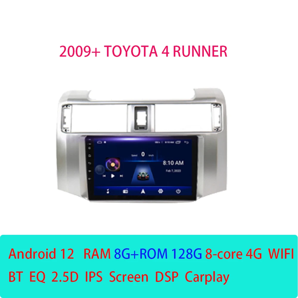 Android12 Car Radio Multimedia Player for Toyota 4Runner Wireless CarPlay 2009+ Auto GPS Audio Stereo RDS
Android12 Car Radio Multimedia Player for Toyota 4Runner Wireless CarPlay 2009+ Auto GPS Audio Stereo RDS