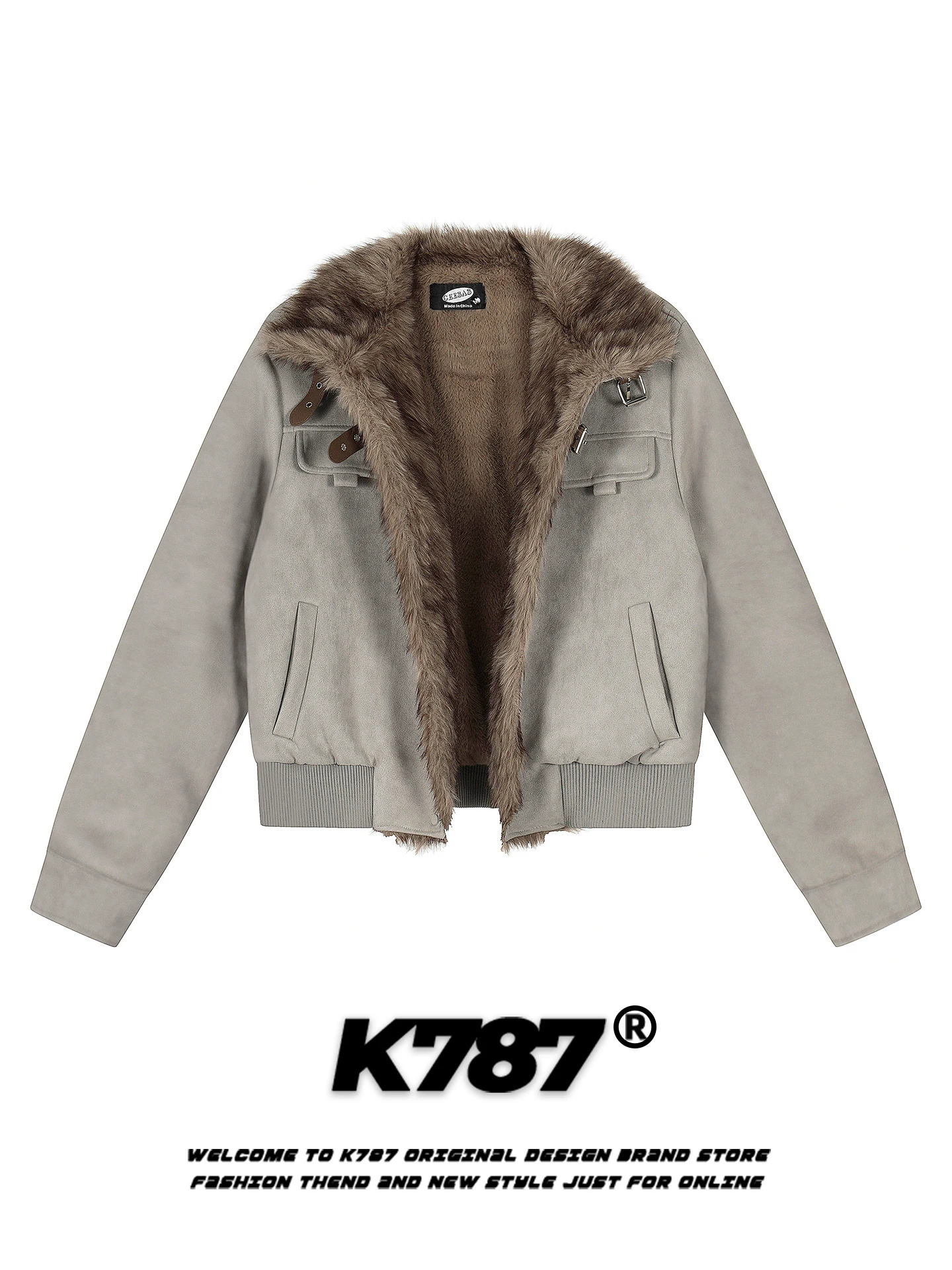 K787 Thiened Leather Button Stand Collar Cotton Jaet Men's Loose Warm Street Fce Lined ort Outerwear Spring Casual S...
K787 Thiened Leather Button Stand Collar Cotton Jaet Men's Loose Warm Street Fce Lined ort Outerwear Spring Casual S...