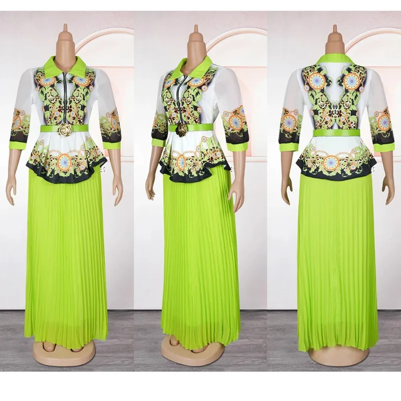 Abayas Dubai Элегантный топ из 2 предметов и плиссированный женский топ с высокой талией, новинка 2023 года, модное свадебное вечернее платье, африканская одежда
Abayas Dubai Элегантный топ из 2 предметов и плиссированный женский топ с высокой талией, новинка 2023 года, модное свадебное вечернее платье, африканская одежда