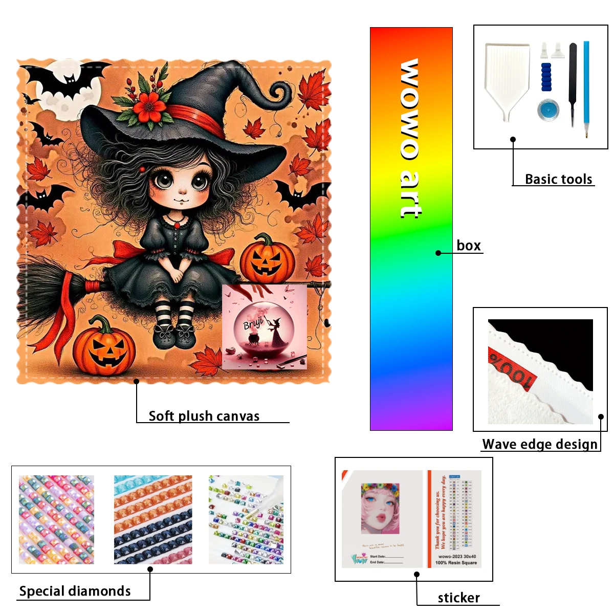 【Bruji_ Diamond Art】Brujas encantadoras y símbolos Crystal AB Rhinestone FD Rhinestone Perfect Resin Diamond
【Bruji_ Diamond Art】Brujas encantadoras y símbolos Crystal AB Rhinestone FD Rhinestone Perfect Resin Diamond