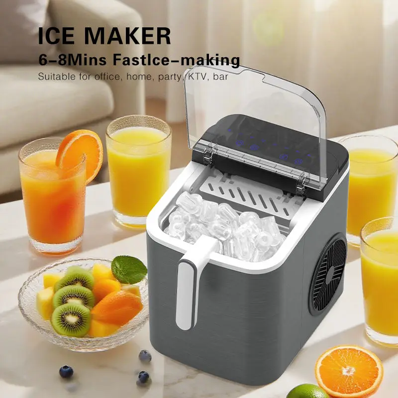 12kgs/24hrs Countertop Household Fast Ice Out Touch Control Panel Portable Automatic Ice Maker Machine with Scoop
12kgs/24hrs Countertop Household Fast Ice Out Touch Control Panel Portable Automatic Ice Maker Machine with Scoop