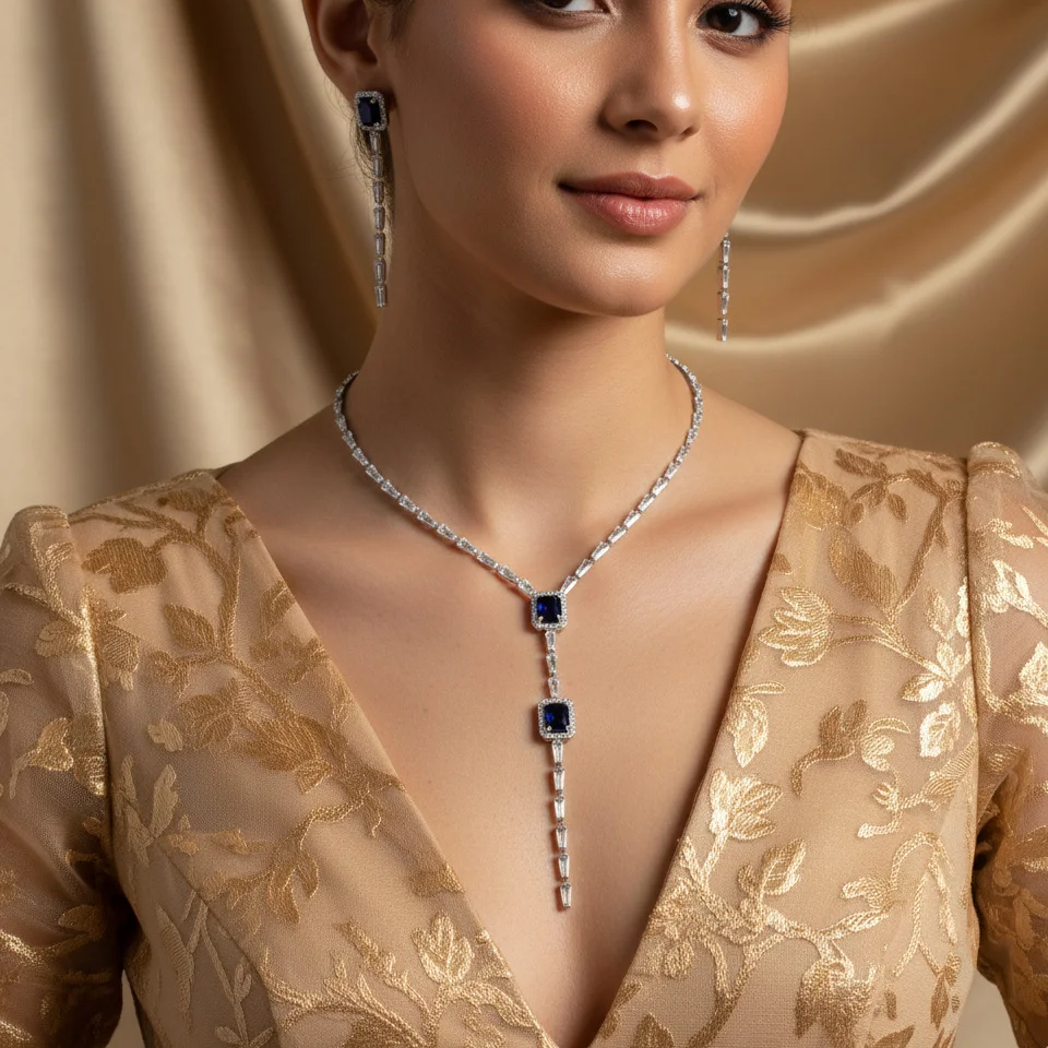 Geometric Square Jewelry Set Luxury Bridal Necklace Earrings Elegant Evening Dress Accessories For Women Party Banquet Wear
Geometric Square Jewelry Set Luxury Bridal Necklace Earrings Elegant Evening Dress Accessories For Women Party Banquet Wear