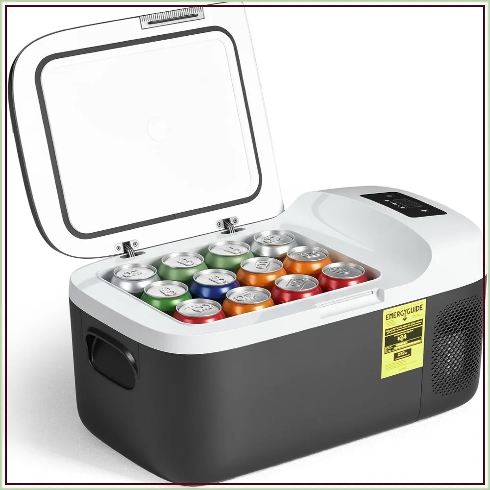 17QT Portable Car Refrigerator, Single-Zone Electric Cooler, -4℉-68℉, Bluetooth Control, Battery Protection, 12/24V DC & AC
17QT Portable Car Refrigerator, Single-Zone Electric Cooler, -4℉-68℉, Bluetooth Control, Battery Protection, 12/24V DC & AC