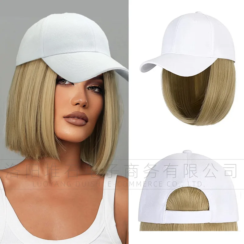 Wig, women's hooded wig, European and American style short straight synthetic fiber wig, multi-color wigs
Wig, women's hooded wig, European and American style short straight synthetic fiber wig, multi-color wigs