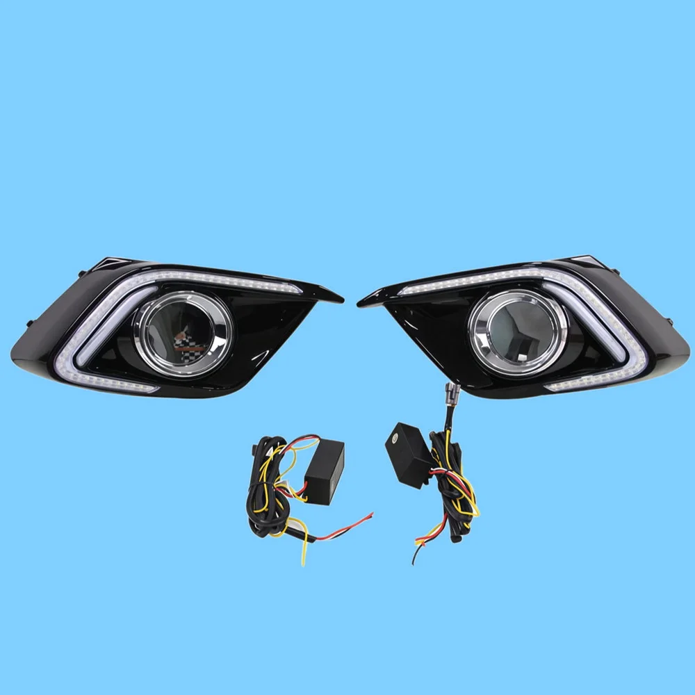 July King Daytime Running Lights compatible with Mazda 3 Axela 2014 2015 2016, 6000K LED Front Bumper DRL + Yellow Turn Signals
July King Daytime Running Lights compatible with Mazda 3 Axela 2014 2015 2016, 6000K LED Front Bumper DRL + Yellow Turn Signals