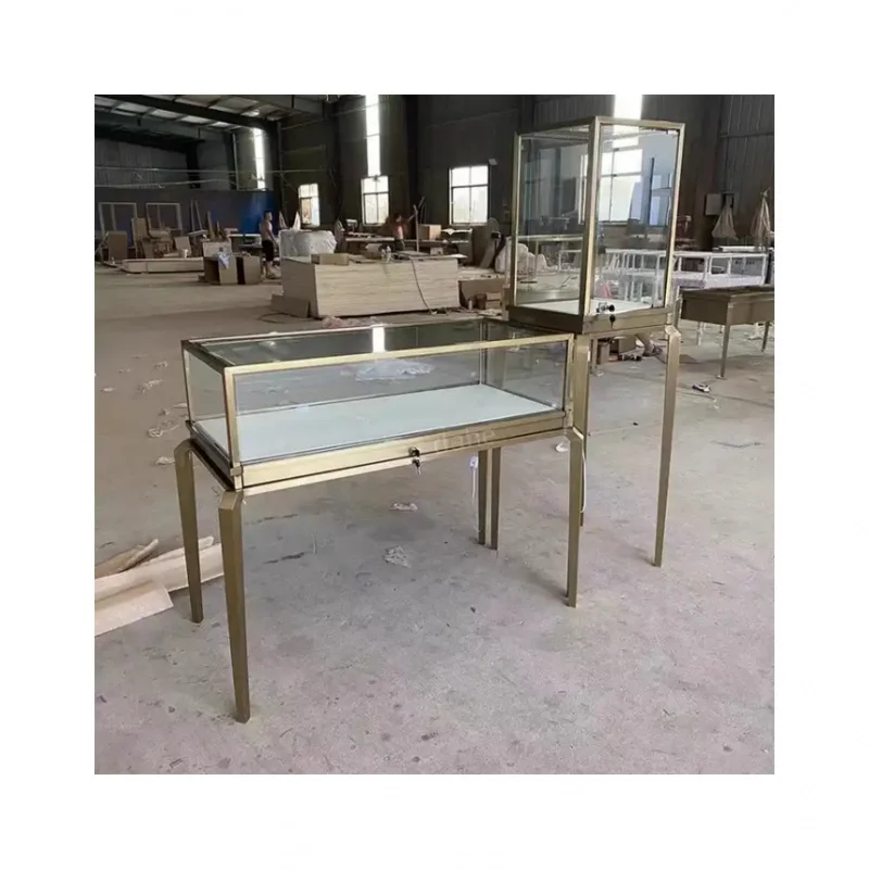 Custom. Hot Sale Retail Jewelry Store Display Showcase Stainless Steel Glass Display Modern Style Jewelry Cabinet Showcase
Custom. Hot Sale Retail Jewelry Store Display Showcase Stainless Steel Glass Display Modern Style Jewelry Cabinet Showcase